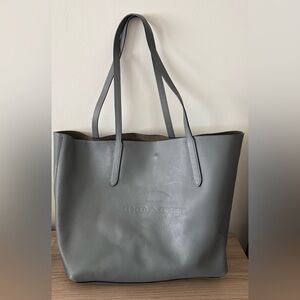 Coach F59403 Grayish blue Leather Tote Bag